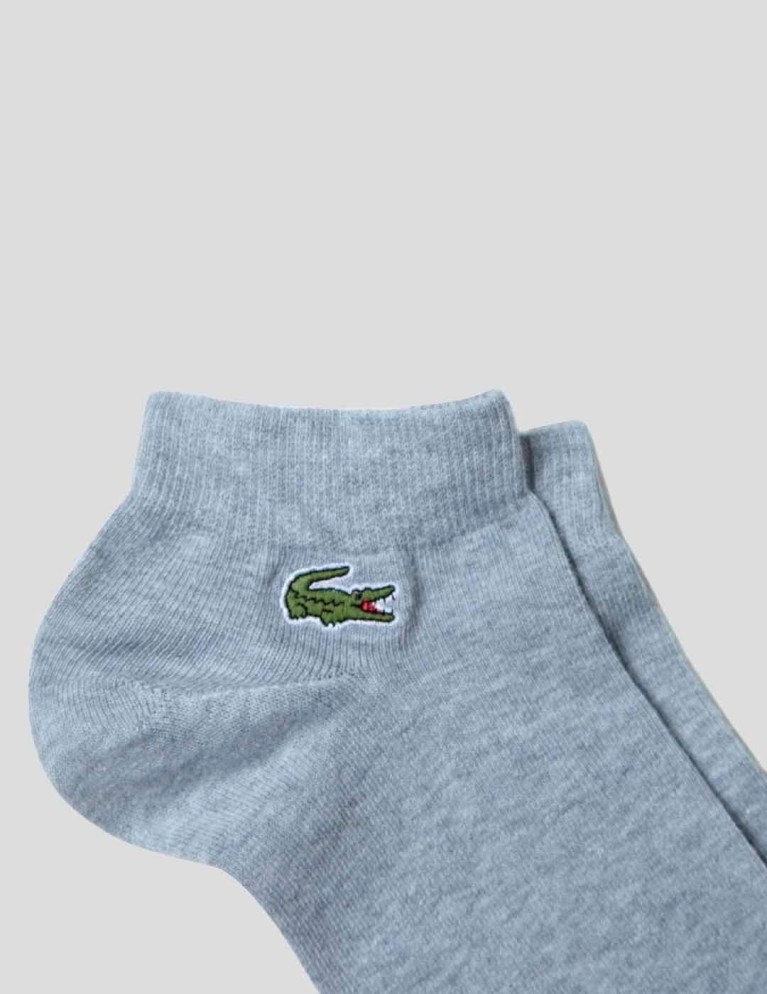 LACOSTE pack 3 calzini argente / marini / blanc
